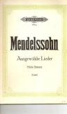 Livro Música Mendelssohn Ausgewahlte Lieder