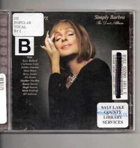 Cd Simply Barbra The Duets Album (artista Transformista)