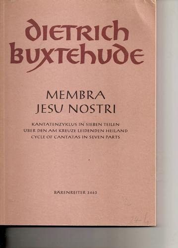 Livro Dietrich Buxtehude - Membra Jesu Nostri